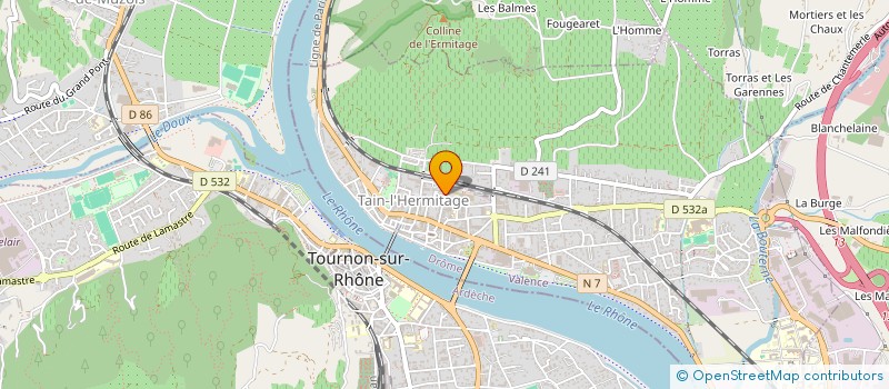 localisation de l'entreprise RESIDENCE DE LA GARE  TAIN-L'HERMITAGE