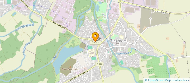 localisation de l'entreprise RESIDENCE DE LA GARE  ENSISHEIM