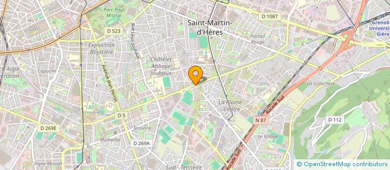 localisation de l'entreprise RESIDENCE DE LA HOUILLE BLANCHE à GRENOBLE