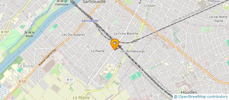 localisation de l'entreprise RESIDENCE DE LA PAIX  SARTROUVILLE