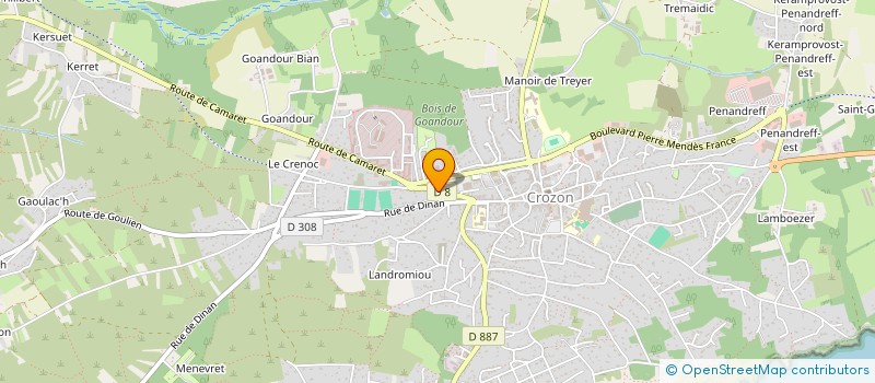 localisation de l'entreprise RESIDENCE DE LA PRESQU'ILE  CROZON