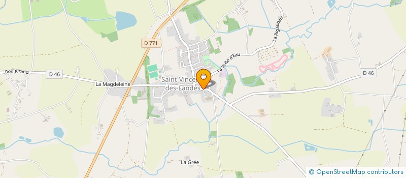 localisation de l'entreprise RESIDENCE DE LA VALLEE DU CONE  SAINT-VINCENT-DES-LANDES