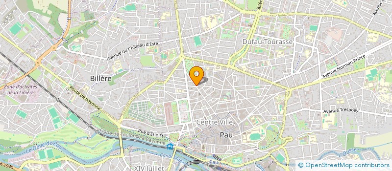 localisation de l'entreprise RESIDENCE DE LAUZUN à PAU