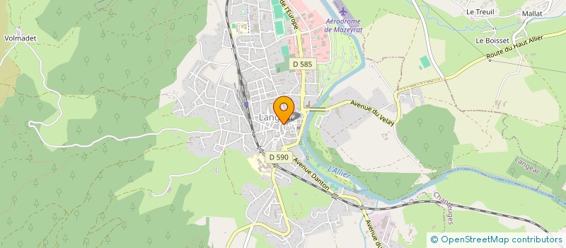 localisation de l'entreprise RESIDENCE DE LONGEVIALLE à LANGEAC