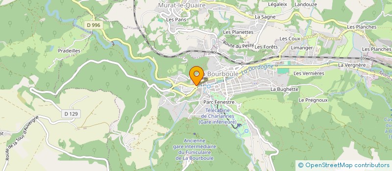 localisation de l'entreprise RESIDENCE DE PARIS  LA BOURBOULE