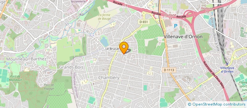 localisation de l'entreprise RESIDENCE DE TOURISME DE CASTELJALOUX  VILLENAVE-D'ORNON