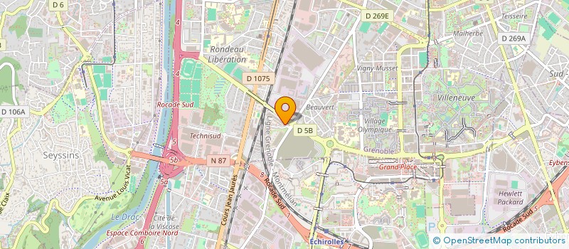 localisation de l'entreprise RESIDENCE DE TOURISME DE ROCHEPLEINE à GRENOBLE