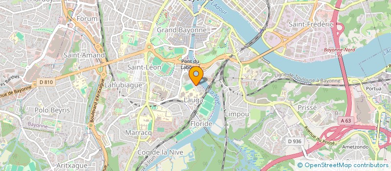 localisation de l'entreprise RESIDENCE DEMEURES DE LA NIVE  BAYONNE