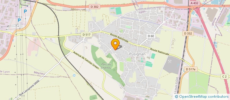 localisation de l'entreprise RESIDENCE DES ARTS  PUSIGNAN