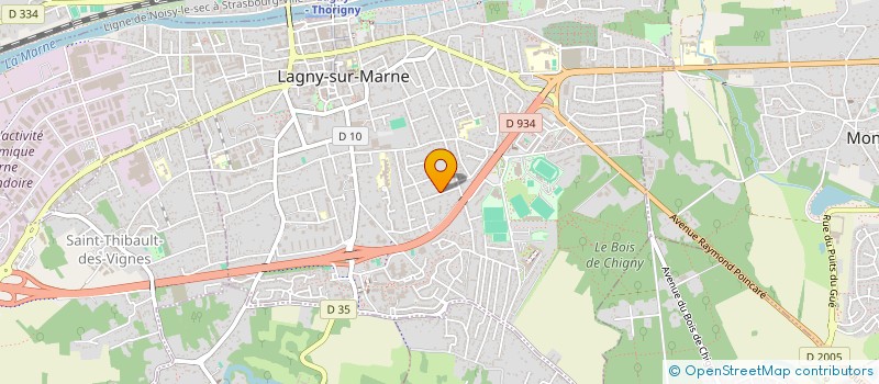localisation de l'entreprise RESIDENCE DES CHRYSANTHEMES  LAGNY-SUR-MARNE