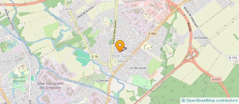 localisation de l'entreprise RESIDENCE DES COURS à PONT-SAINTE-MARIE