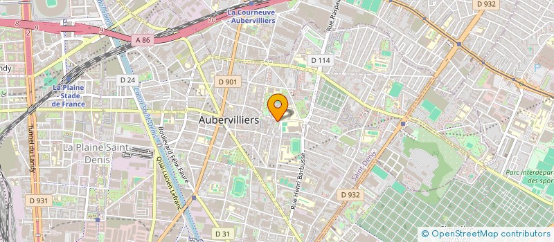localisation de l'entreprise RESIDENCE DES DEUX FERMES  AUBERVILLIERS
