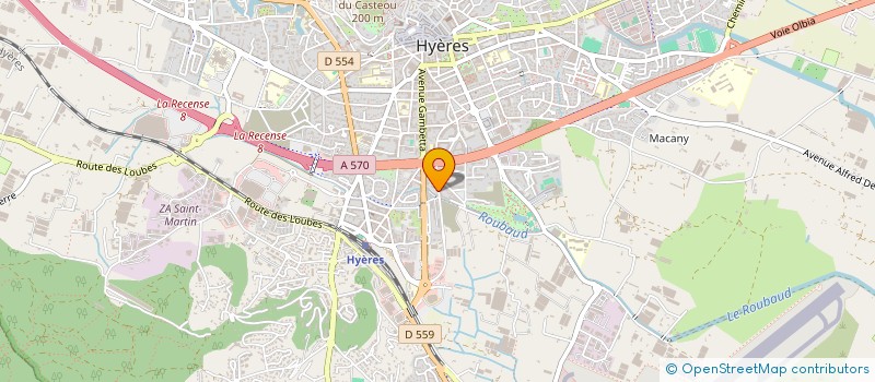 localisation de l'entreprise RESIDENCE DES ILES à HYERES