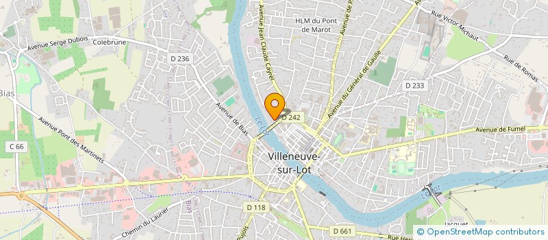 localisation de l'entreprise RESIDENCE DES JARDINS à VILLENEUVE-SUR-LOT