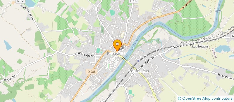 localisation de l'entreprise RESIDENCE DES LICES  RABASTENS