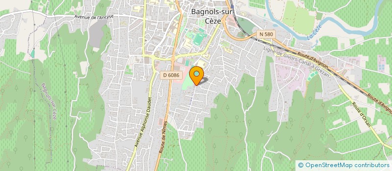 localisation de l'entreprise RESIDENCE DES OLIVIERS  BAGNOLS-SUR-CEZE