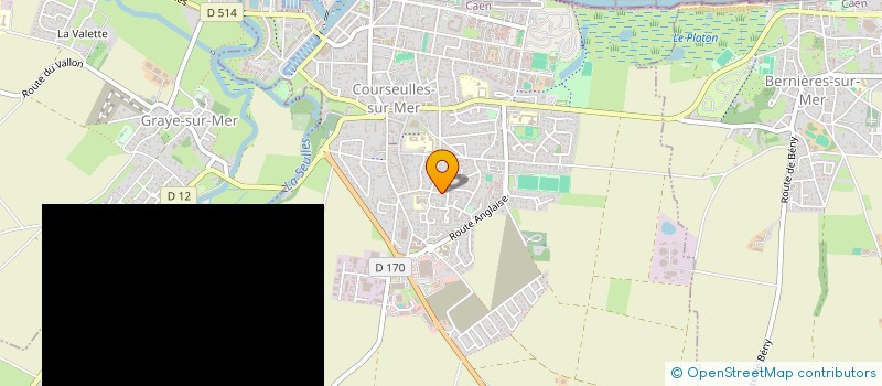 localisation de l'entreprise RESIDENCE DES TILLEULS à COURSEULLES-SUR-MER