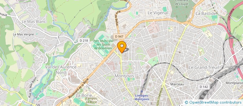 localisation de l'entreprise RESIDENCE DES TUILIERES à LIMOGES