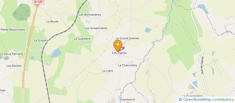 localisation de l'entreprise RESIDENCE DES VIGNES  SAINT-PARDOUX-SOUTIERS