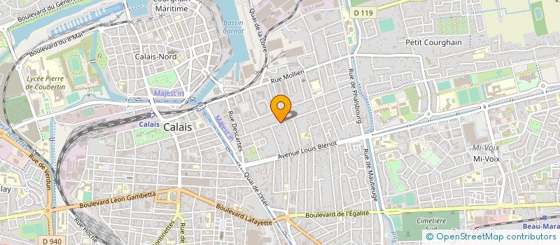 localisation de l'entreprise RESIDENCE DESCARTES  CALAIS