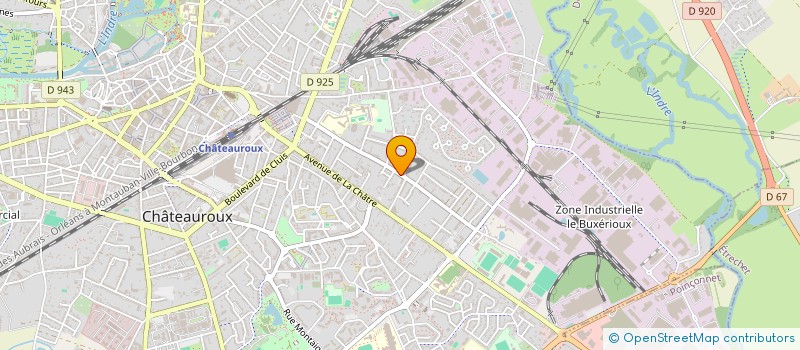 localisation de l'entreprise RESIDENCE DU 102 RUE PIERRE ET MARIE CURIE à CHATEAUROUX