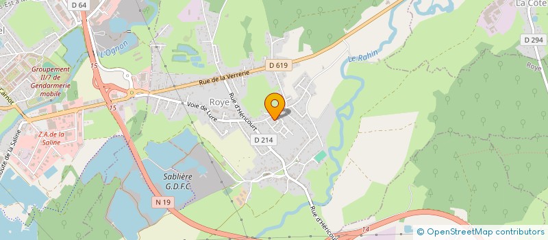 localisation de l'entreprise RESIDENCE DU BOUCHOT  ROYE