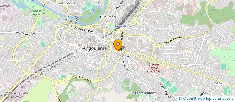localisation de l'entreprise RESIDENCE DU CHAMP DE MARS à ANGOULEME
