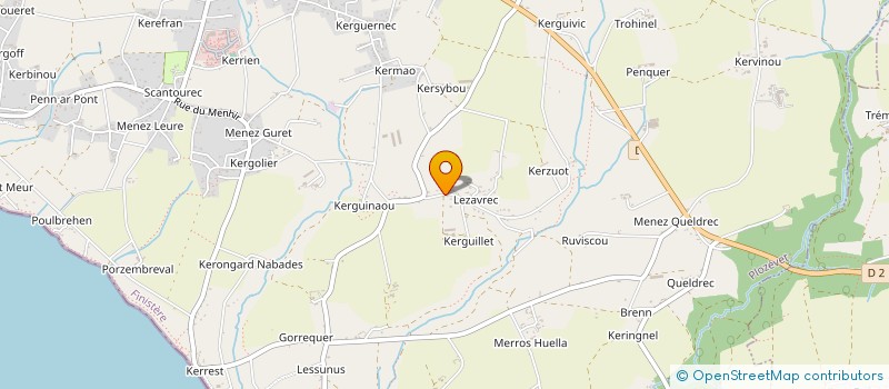 localisation de l'entreprise RESIDENCE DU CHATEAU  PLOZEVET