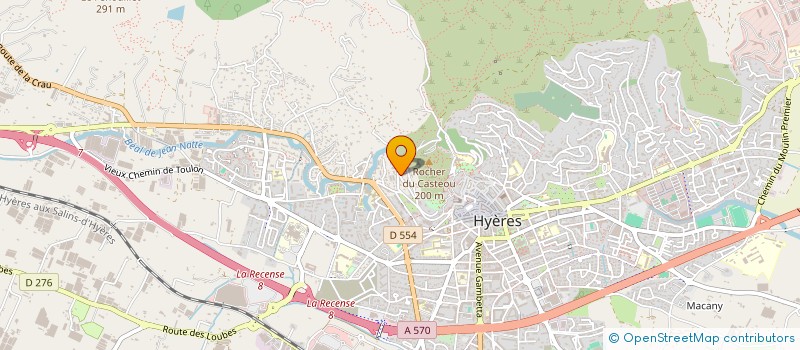 localisation de l'entreprise RESIDENCE DU CHATEAU à HYERES