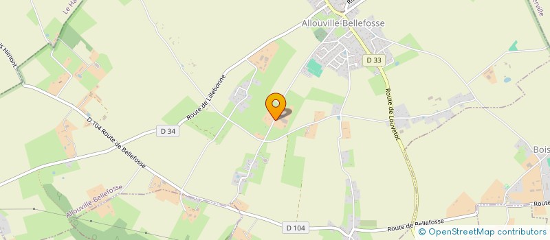 localisation de l'entreprise RESIDENCE DU CLOS DE LA COUDRE  ALLOUVILLE-BELLEFOSSE