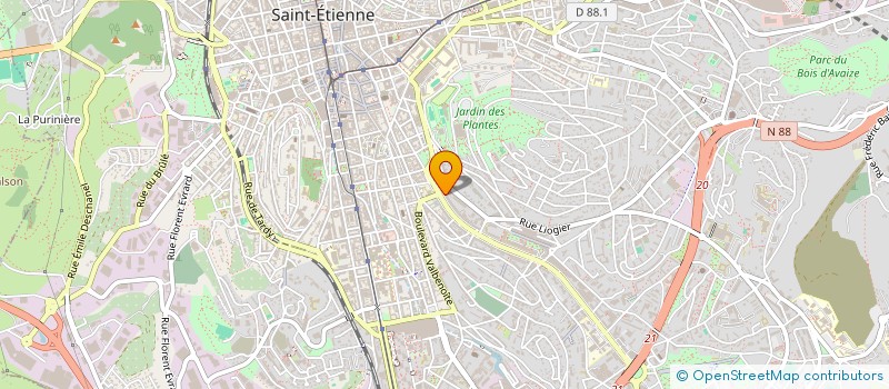 localisation de l'entreprise RESIDENCE DU FORUM SACC  SAINT-ETIENNE