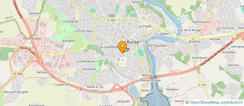 localisation de l'entreprise RESIDENCE DU GOH LAIR à AURAY