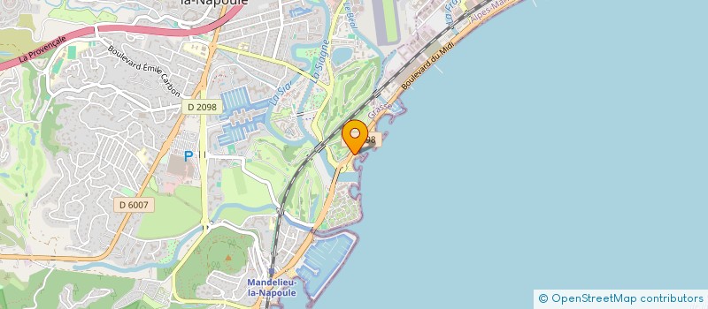 localisation de l'entreprise RESIDENCE DU GOLFE à MANDELIEU-LA-NAPOULE