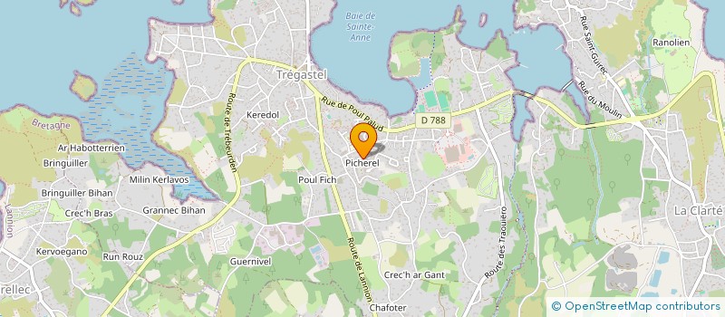 localisation de l'entreprise RESIDENCE DU GOLVEN  TREGASTEL