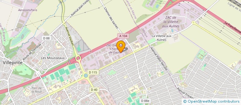 localisation de l'entreprise RESIDENCE DU GRAND CHENE  SERRIS