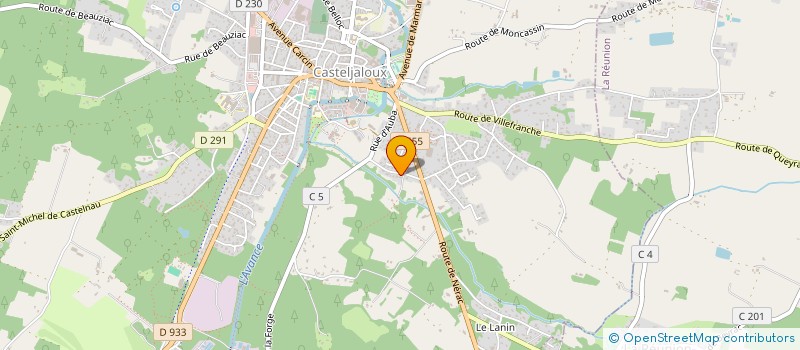 localisation de l'entreprise RESIDENCE DU LAC  CASTELJALOUX