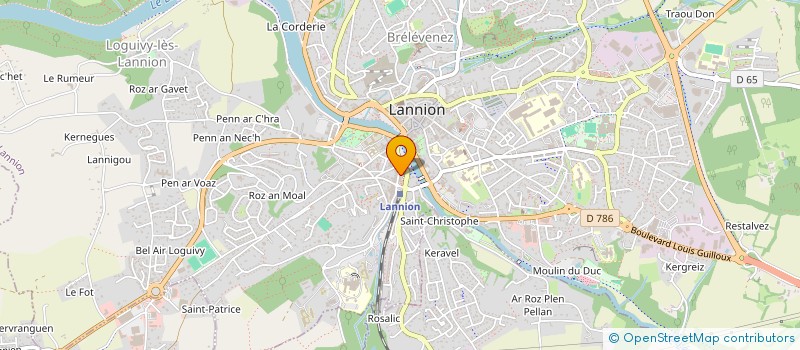localisation de l'entreprise RESIDENCE DU LEGUER à LANNION