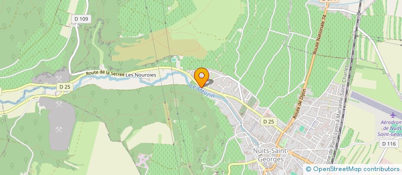 localisation de l'entreprise RESIDENCE DU MEUZIN à NUITS-SAINT-GEORGES