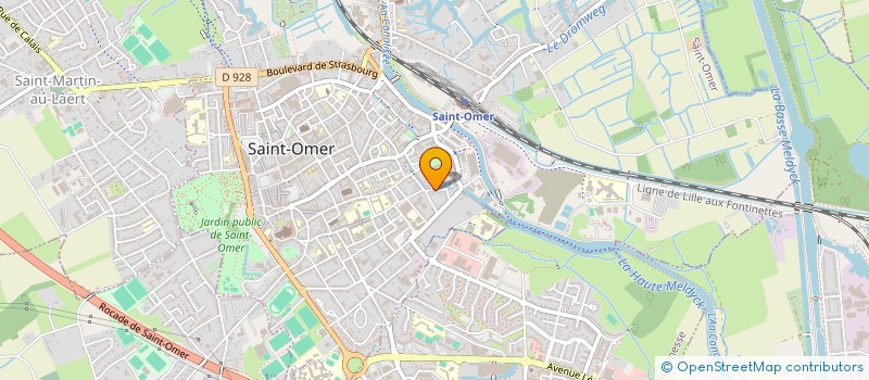 localisation de l'entreprise RESIDENCE DU MOULIN ST BERTIN  SAINT-OMER