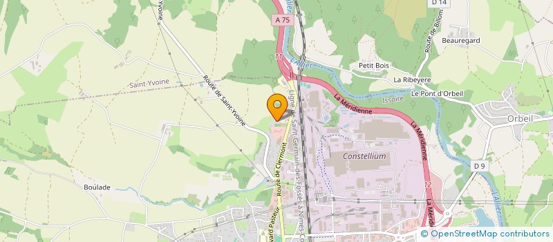 localisation de l'entreprise RESIDENCE DU PALAIS  ISSOIRE