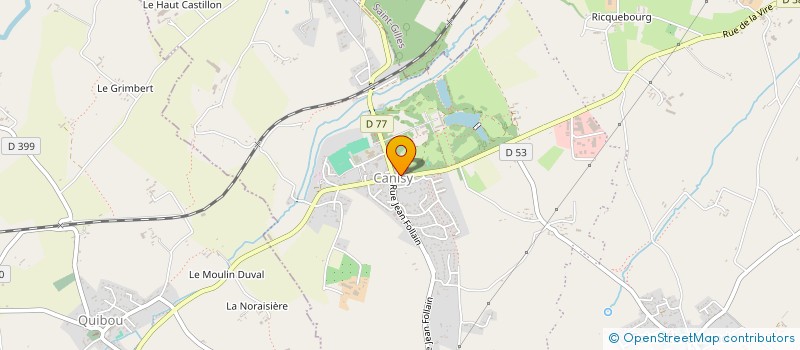 localisation de l'entreprise RESIDENCE DU PARC à CANISY