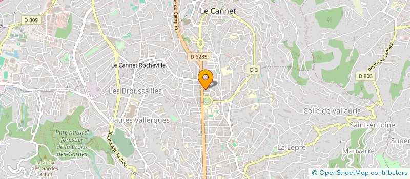 localisation de l'entreprise RESIDENCE DU PARC à LE CANNET