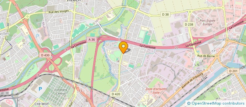 localisation de l'entreprise RESIDENCE DU PARC  ILLZACH