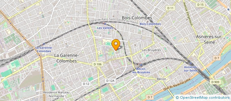 localisation de l'entreprise RESIDENCE DU PARC 8 RUE HISPANO SUIZA 92 BOIS COLOMBES à BOIS-COLOMBES