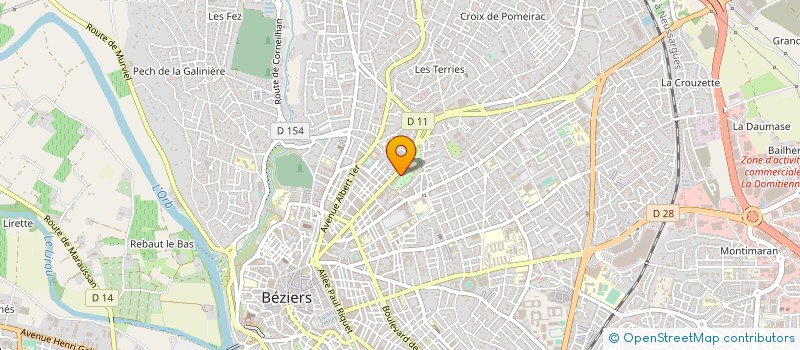localisation de l'entreprise RESIDENCE DU PARC à BEZIERS