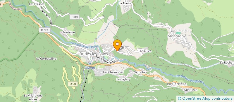 localisation de l'entreprise RESIDENCE DU PARC DES THERMES à BRIDES-LES-BAINS