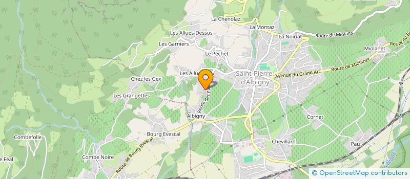 localisation de l'entreprise RESIDENCE DU PETIT COL  ROTHERENS