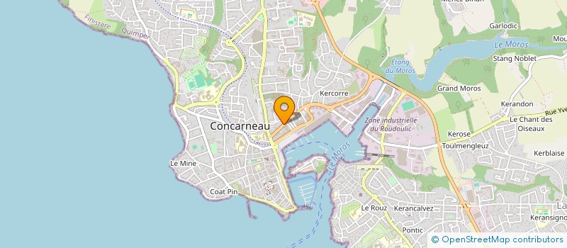 localisation de l'entreprise RESIDENCE DU PORT  CONCARNEAU