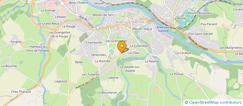 localisation de l'entreprise RESIDENCE DU PROMONTOIRE à AIXE-SUR-VIENNE