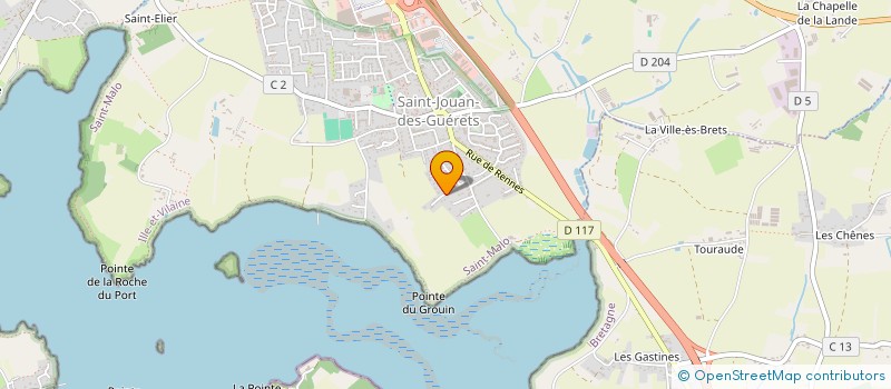 localisation de l'entreprise RESIDENCE DU ROC  SAINT-JOUAN-DES-GUERETS